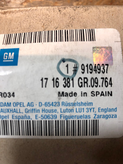 Original GM Opel Omega B Einbausatz Warnanlage Neu