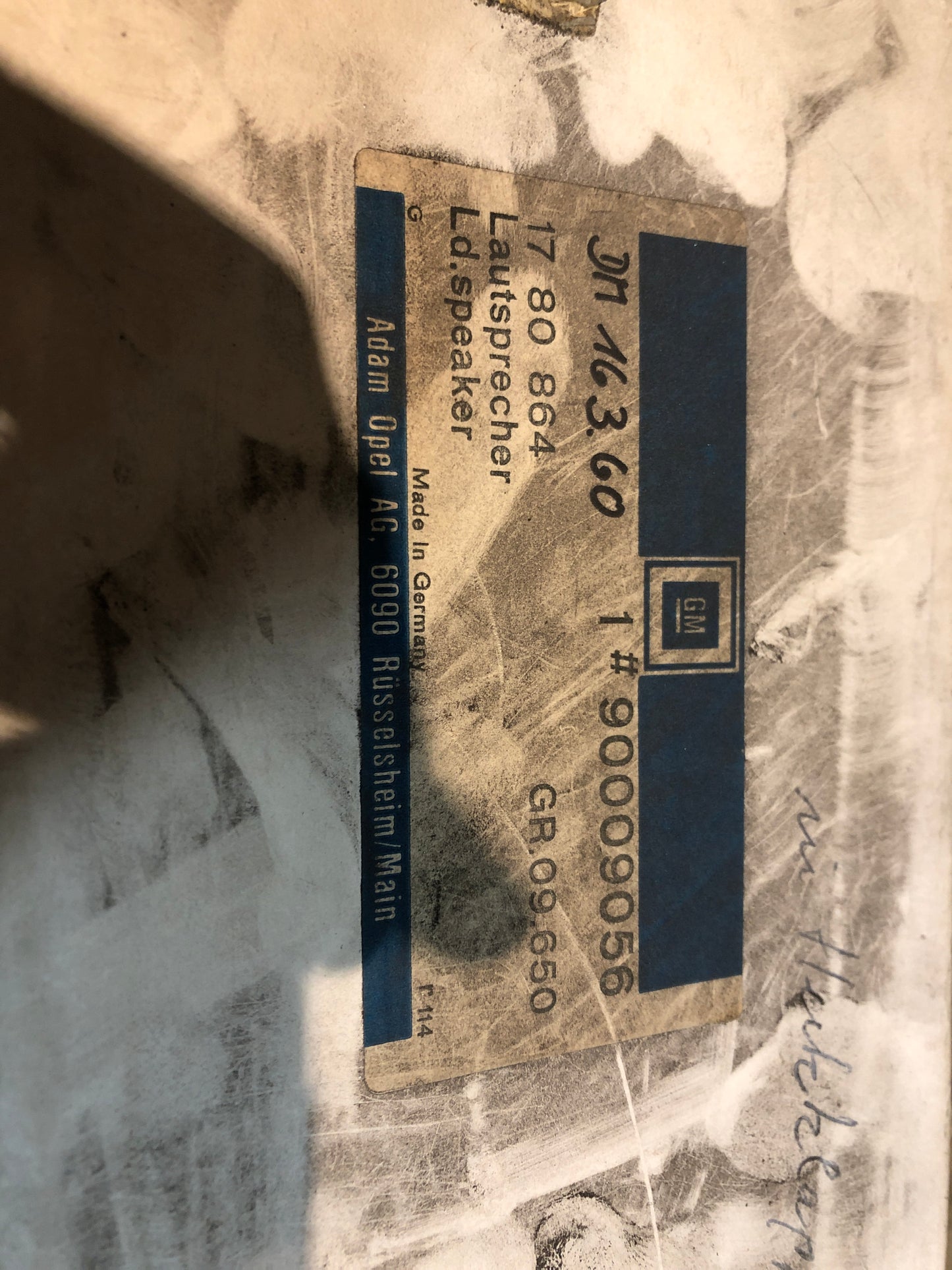 Original GM Opel Kadett E Lautsprechersatz Neu