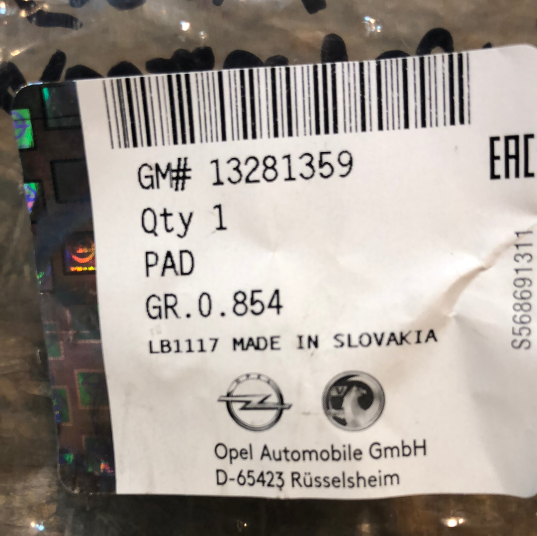 Original GM Opel Astra Insignia Gummipad Kupplungspedal Neu