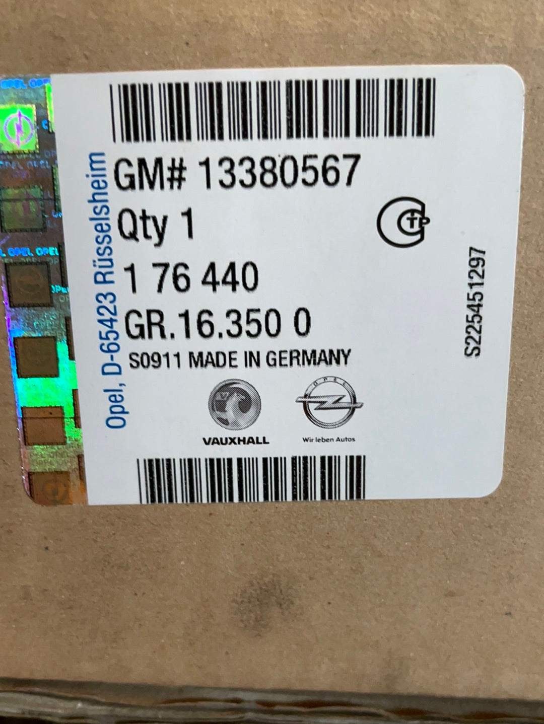 Original GM Opel Astra J 5-Türer Heckklappengriff Neu