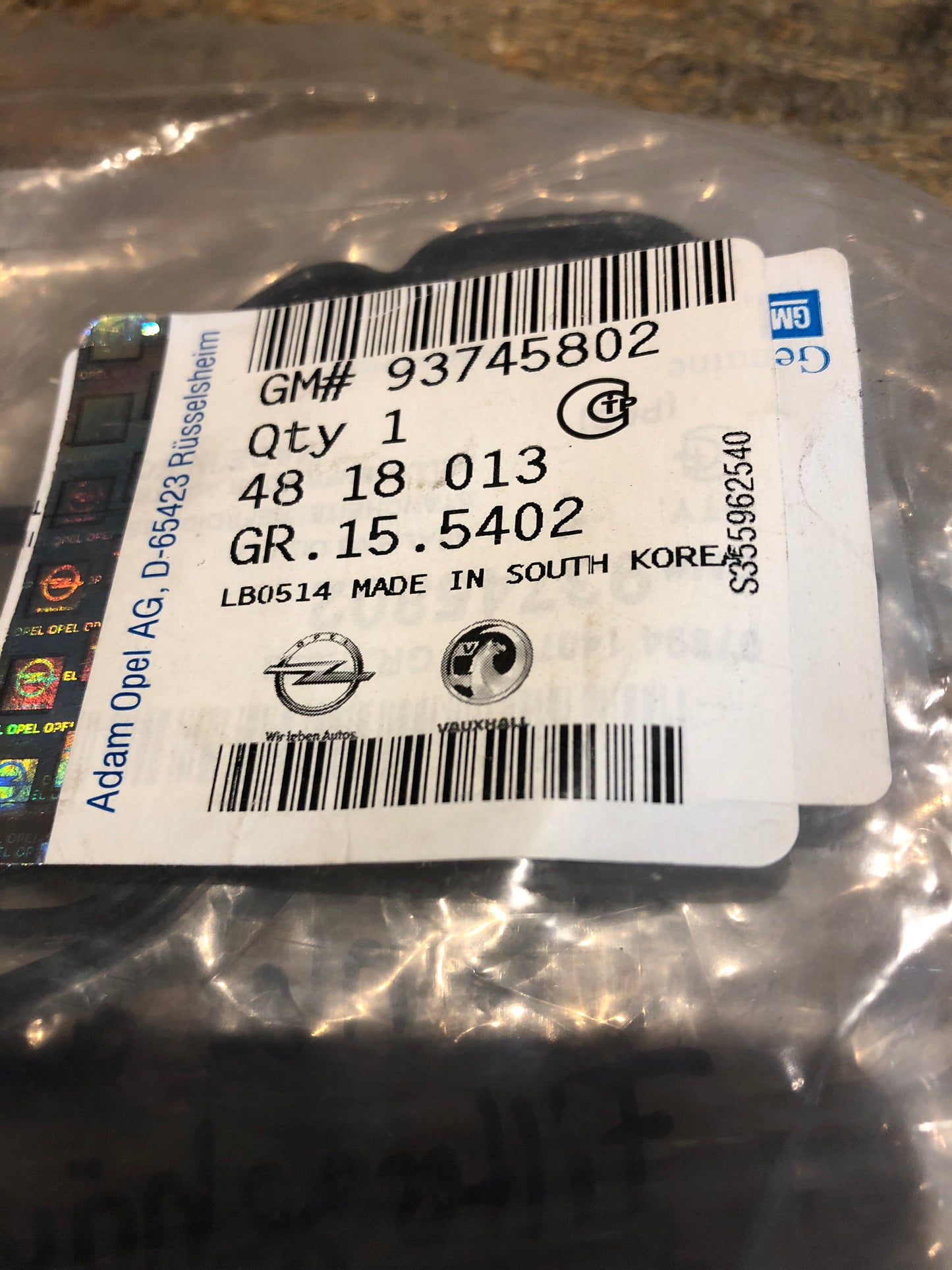 Original Opel Antara Dichtung Ölkühler Neu