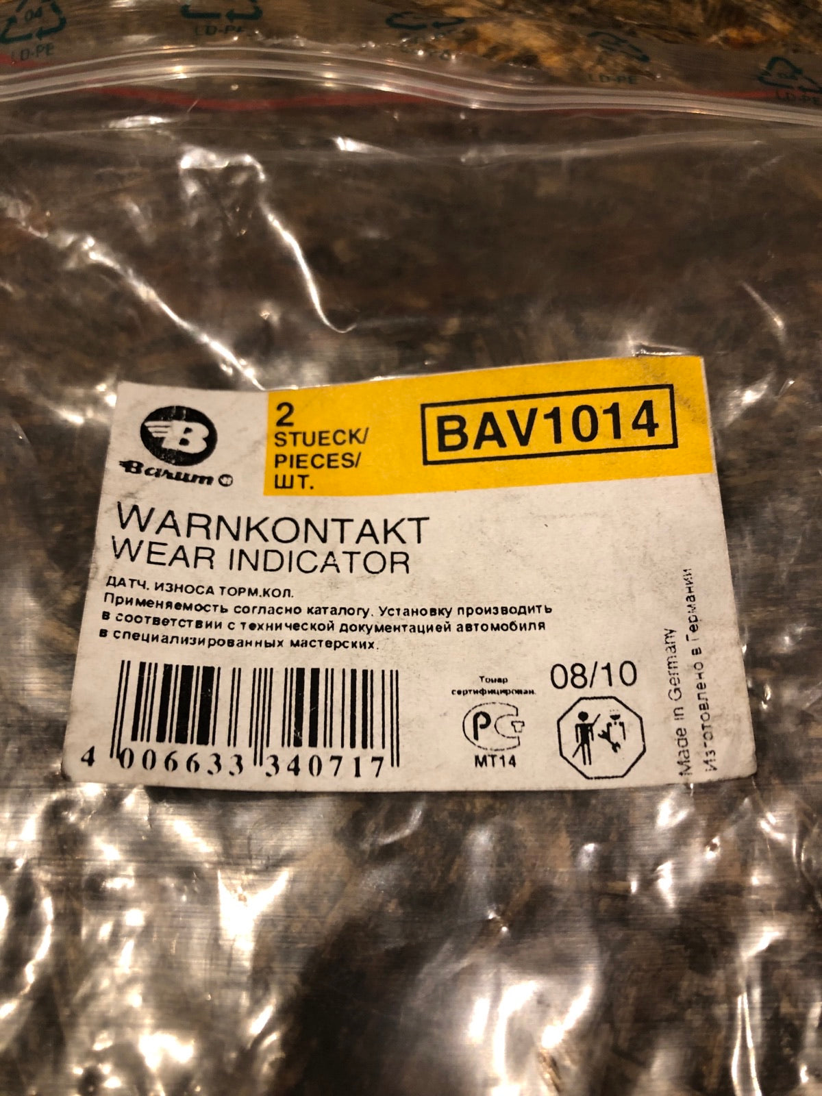 Original Barum Warnkontakt Opel Astra G Zafira A Neu