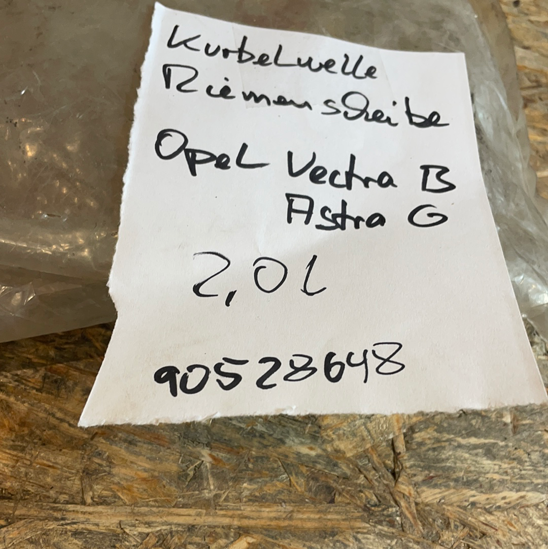 Original GM Opel Vectra B Astra G Kurbelwelle Riemenscheibe 2,0L Neu