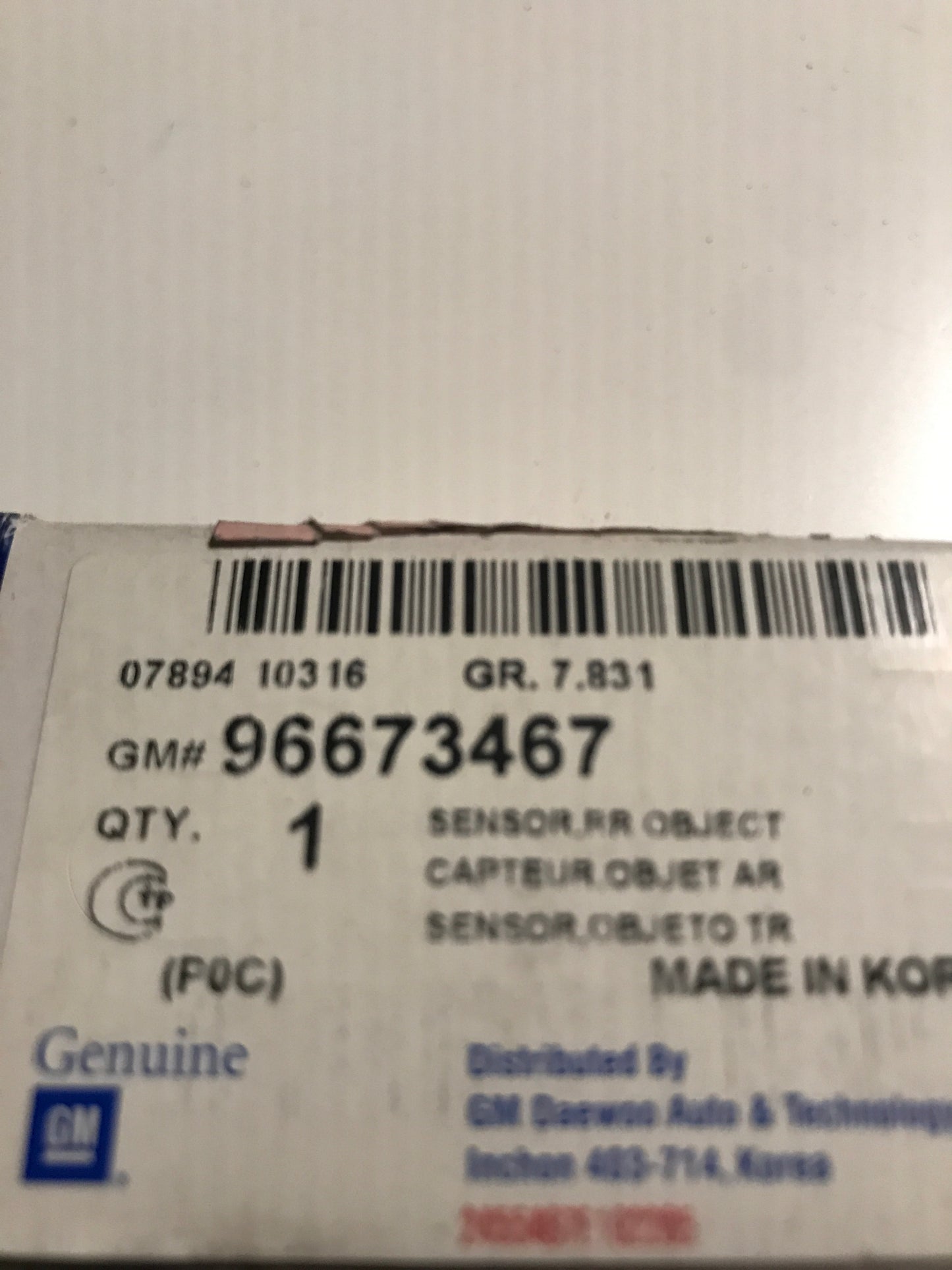 ORIGINAL Chevrolet Captiva 2006-2010 Parksensor NEU