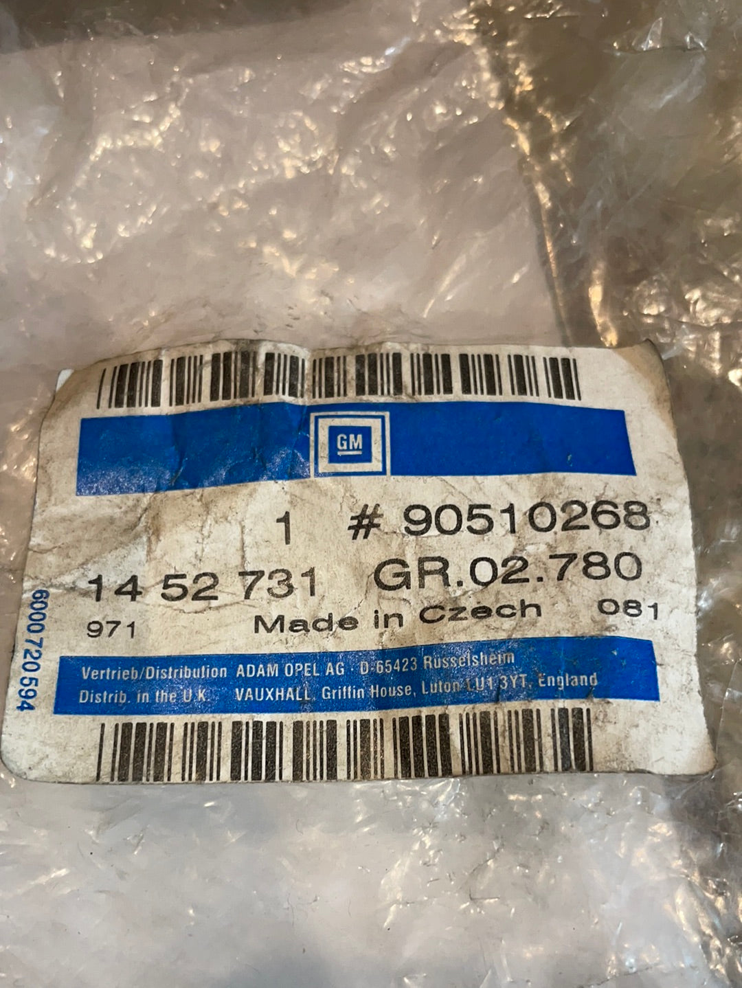 Original GM Opel Omega B Scheinweferreinigungsanlage Düse Antrieb Neu