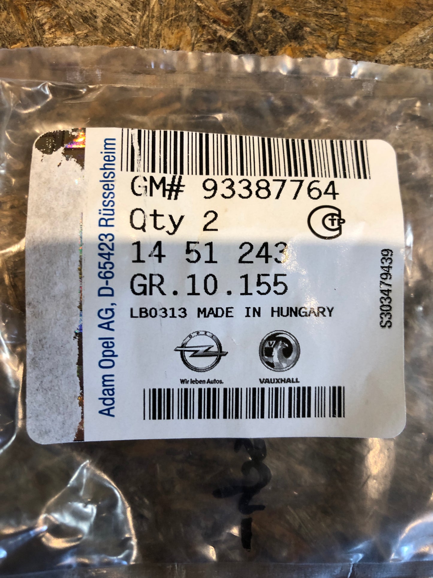 Original GM Opel Meriva A Scheibenwaschdüse Neu