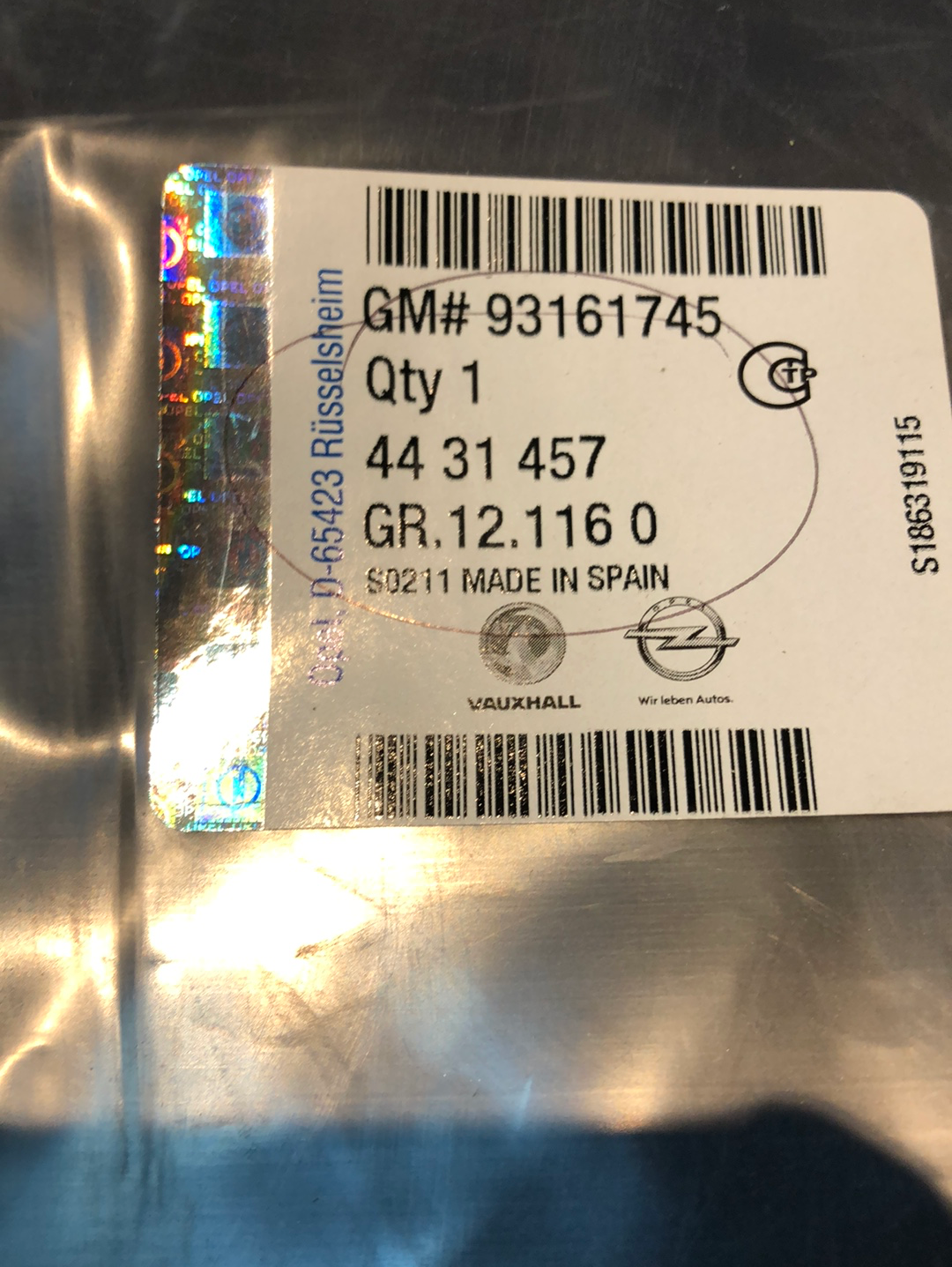 Original Opel Vivaro Zierleiste Seitenwand vorne unten links Neu