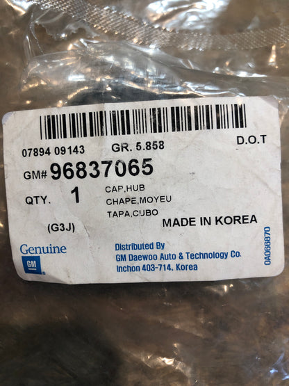 Original GM Chevrolet Cruze Radkappe Nabendeckel Neu