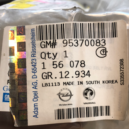 Original GM Opel Mokka Fensterleiste Gummiaabdichtung Zierleiste hinten rechts Neu