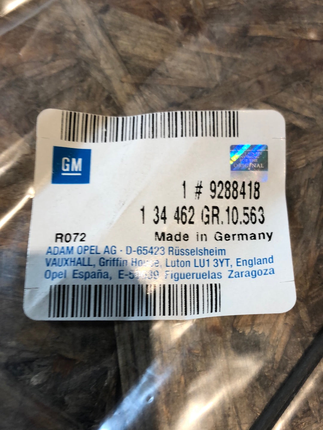 Original GM Opel Sicherungsstange Schloss Neu