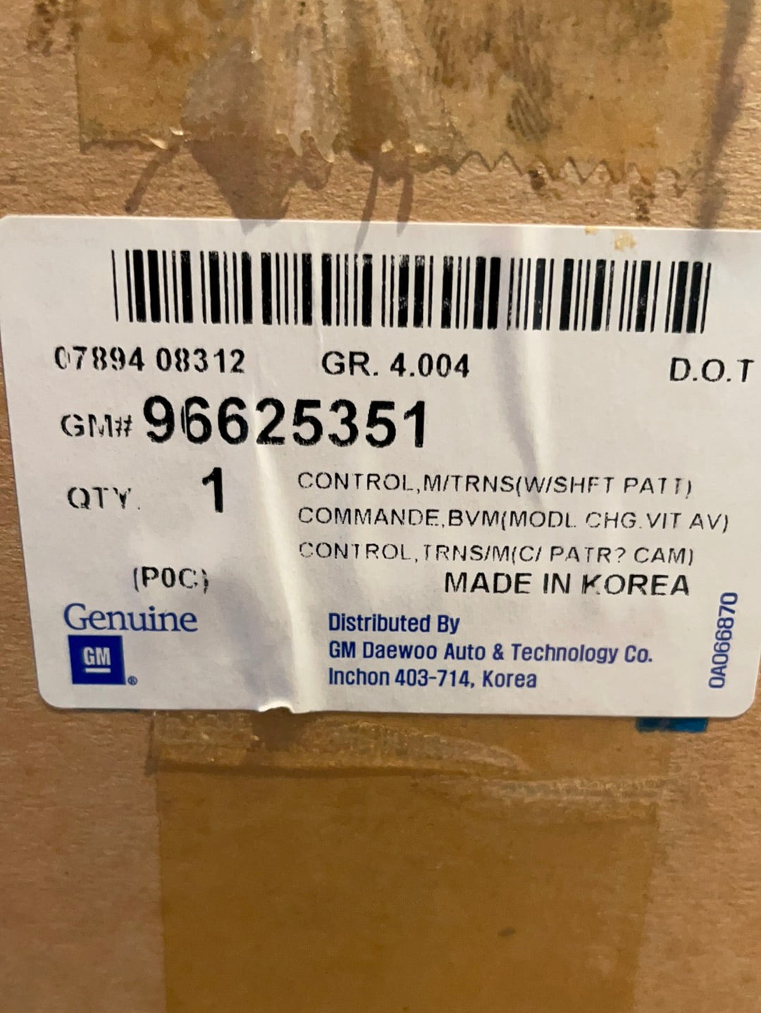 Original GM Chevrolet Captiva Schalthebel Neu