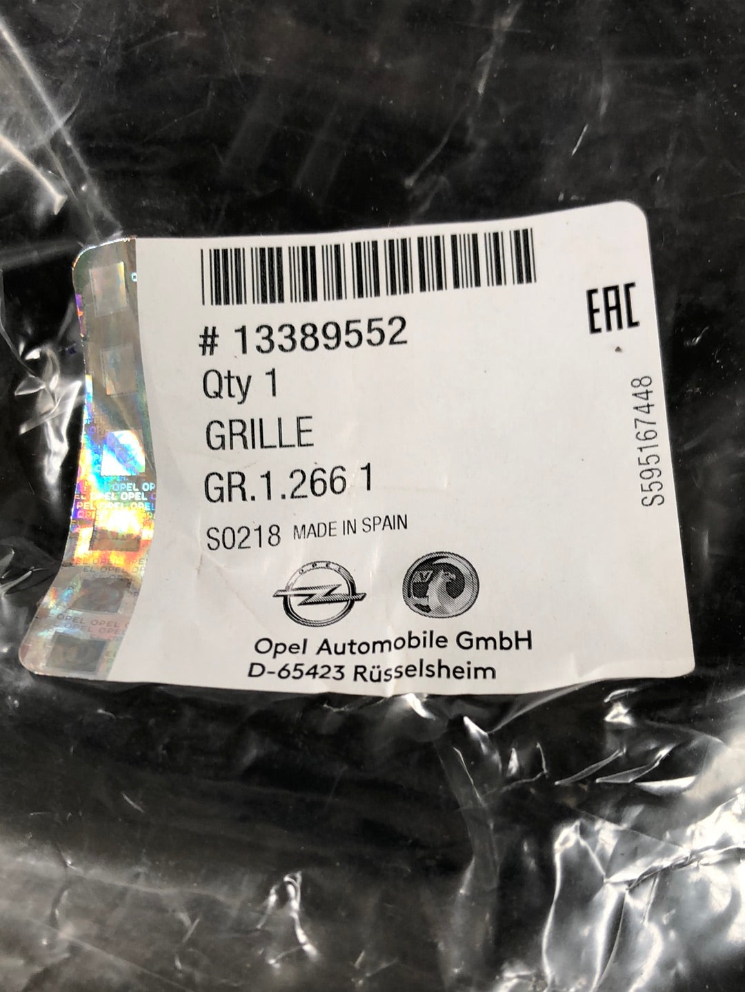 Original GM Opel Corsa D Kühlergrill unten Neu