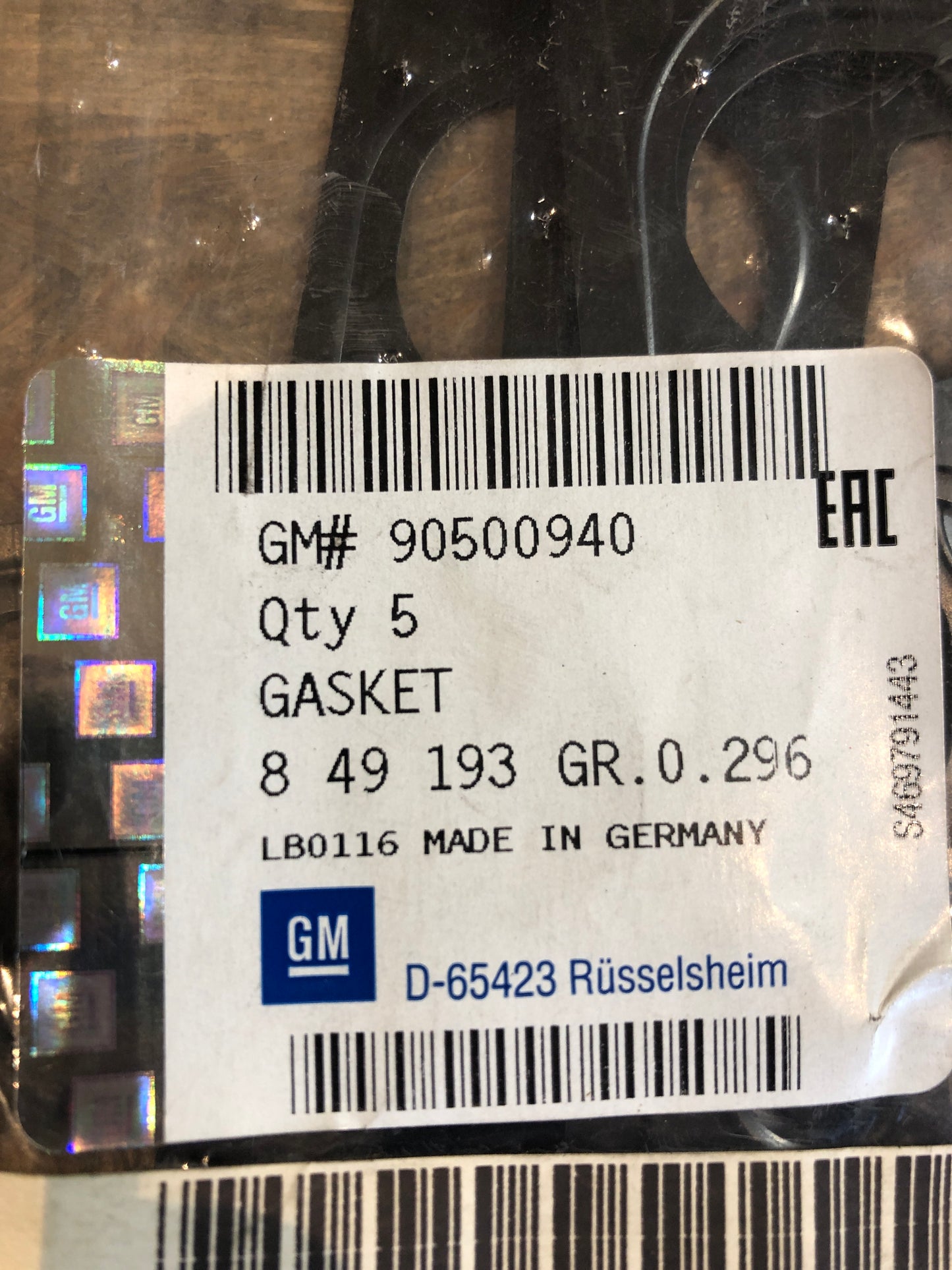 Original GM Opel Astra G Frontera B Omega B Vectra B/C Zafira A Dichtung Ansaugkrümmer Neu