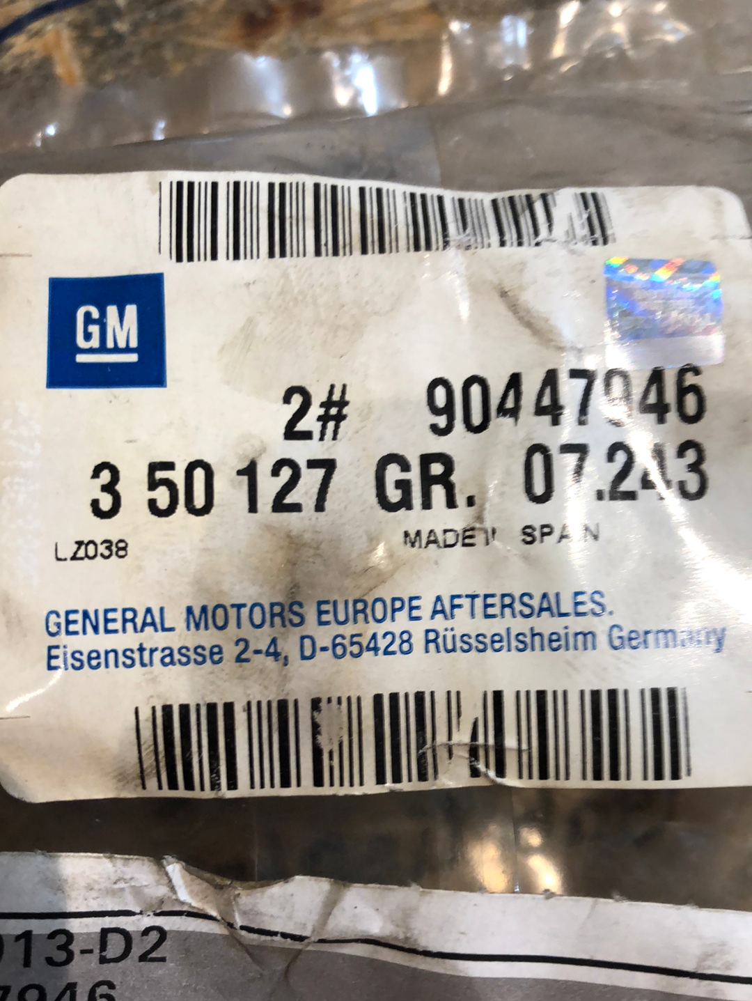 Original GM Opel Corsa Tigra Combo Lagerbuchse Stabilisator Neu