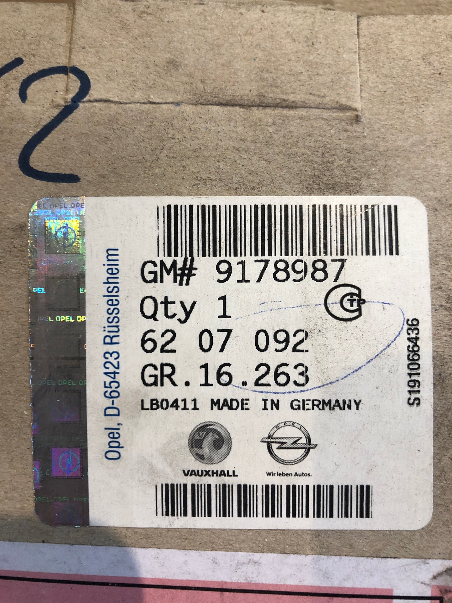 Original GM Opel Vectra C Fensterheber Motor vorne links Neu