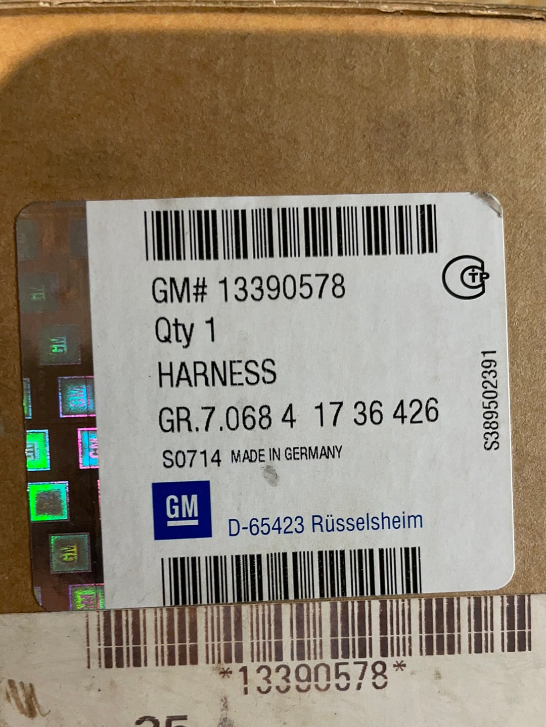 Original GM Opel Astra H Kabelsatz Anhängerkupplung Neu
