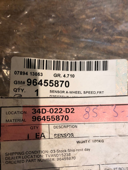 Original GM Chevrolet Lacetti Daewoo Nubira Drehzahlsensor Neu