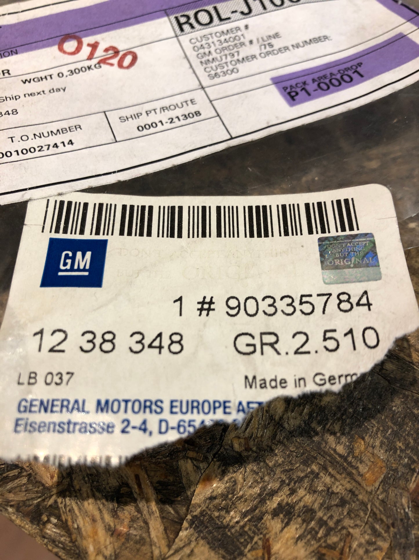 Original Opel Vectra Bremsbelag Verschleißanzeige Neu