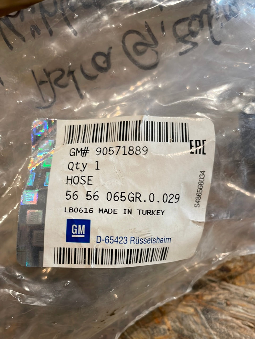 Original GM Opel Corsa B Astra G Zafira A Kühlerschlauch Neu