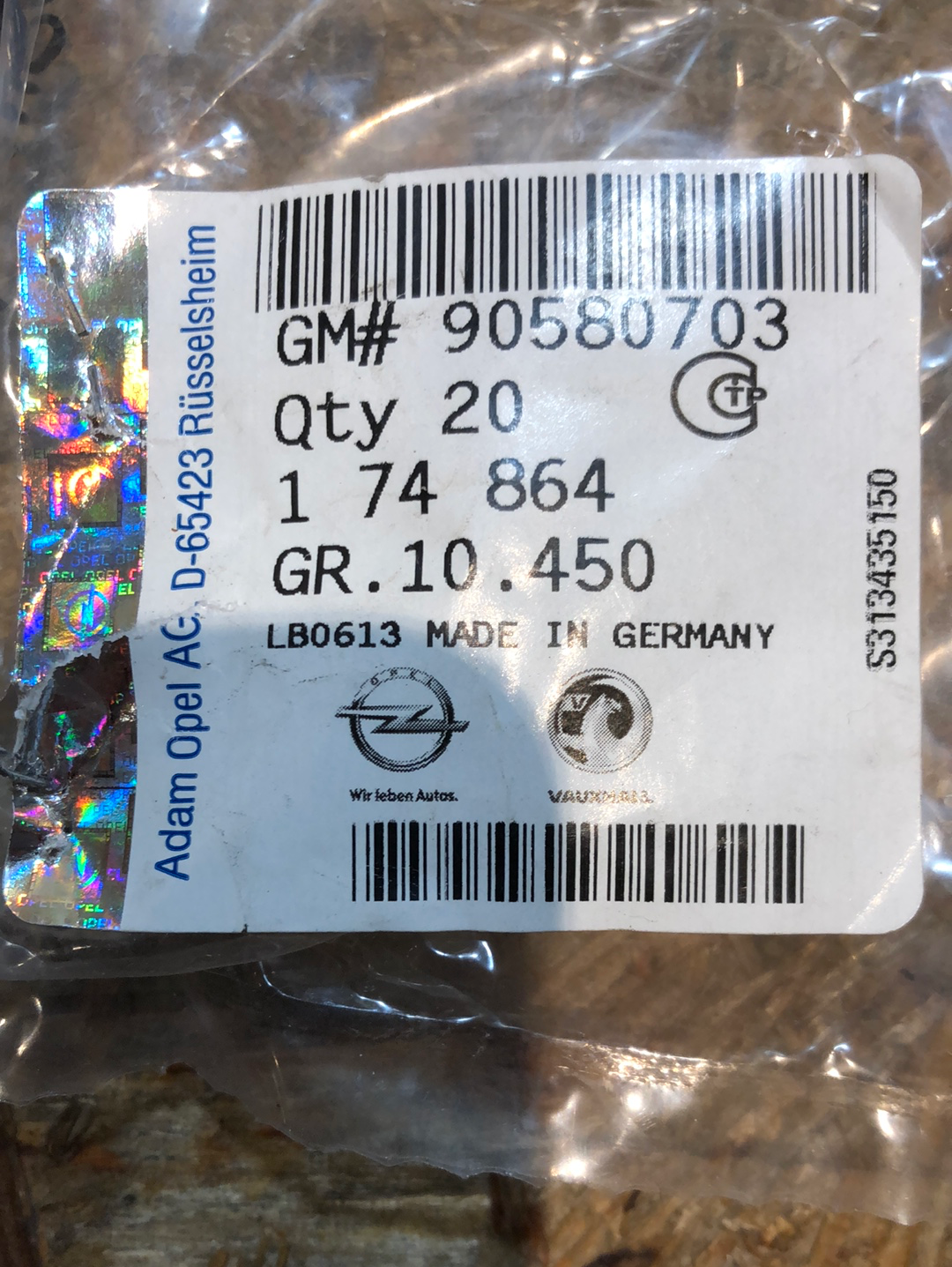 Original GM Opel Vectra B Astra G Clips Zierleiste Heckscheibe Neu