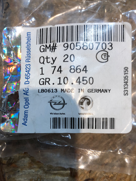 Original GM Opel Vectra B Astra G Clips Zierleiste Heckscheibe Neu
