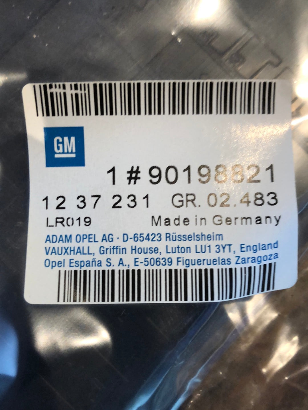 Original GM Opel Kadett E Abdeckung Sicherungskasten Neu