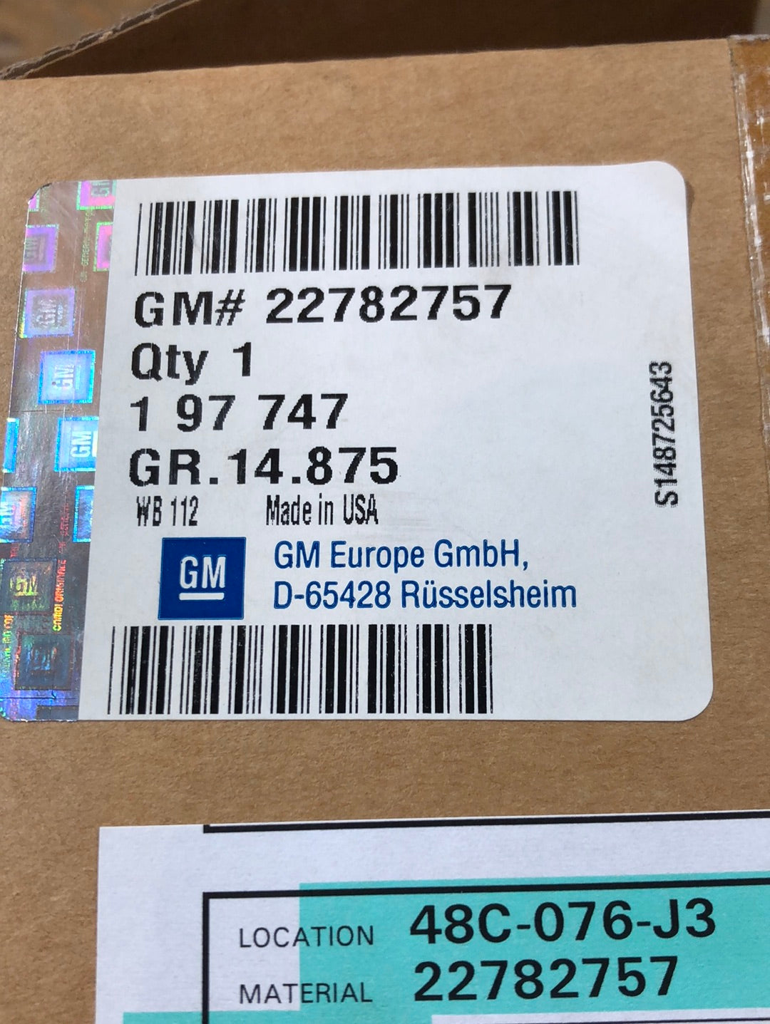 Original GM Opel Ampera Sicherheitsgurt vorne links Fahrer Neu