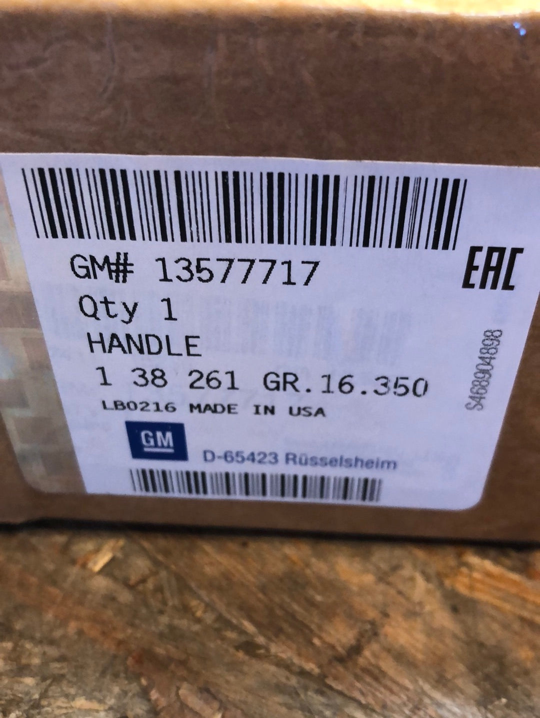Original GM Opel Ampera Türgriff außen vorne Neu