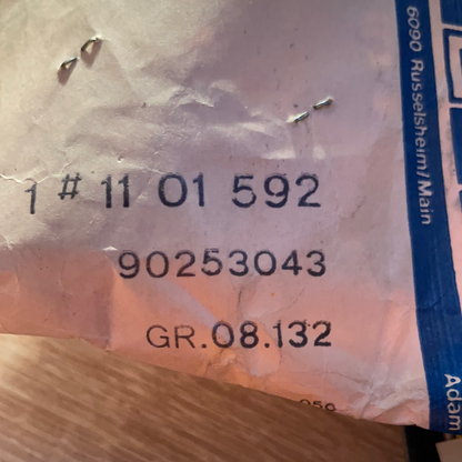 Original GM Opel Omega A 3000 Zierleiste Kotflügel links blaugrau Neu