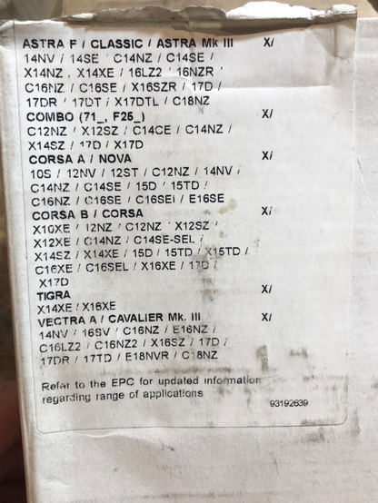 Original GM Opel Astra Combo Corsa Tigra Vectra Bremsbeläge Neu