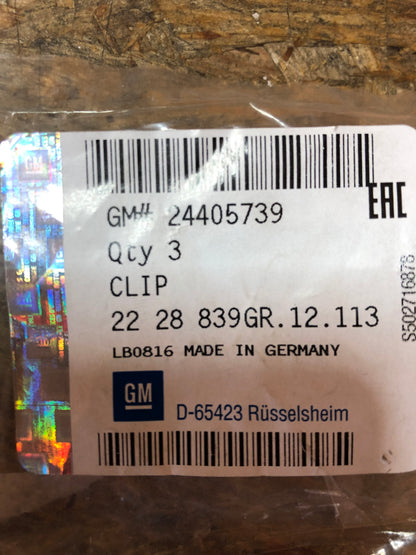 Original GM Opel Corsa Befestigungsclips 3Stk Neu