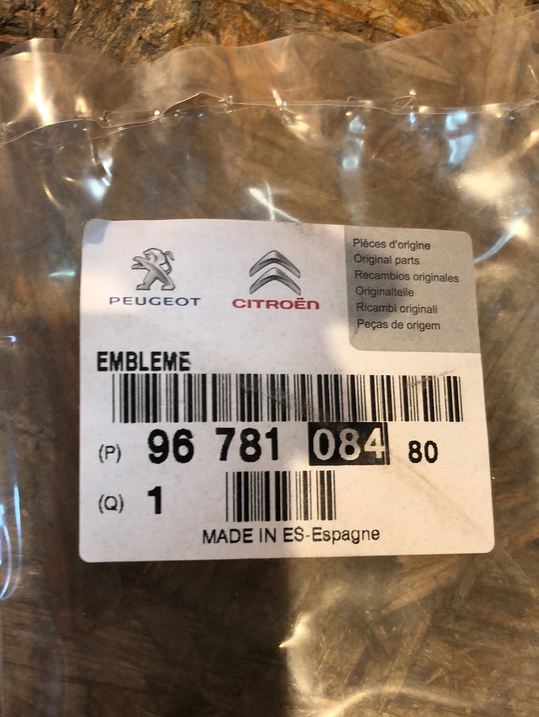 Original Peugeot 308 Emblem Neu