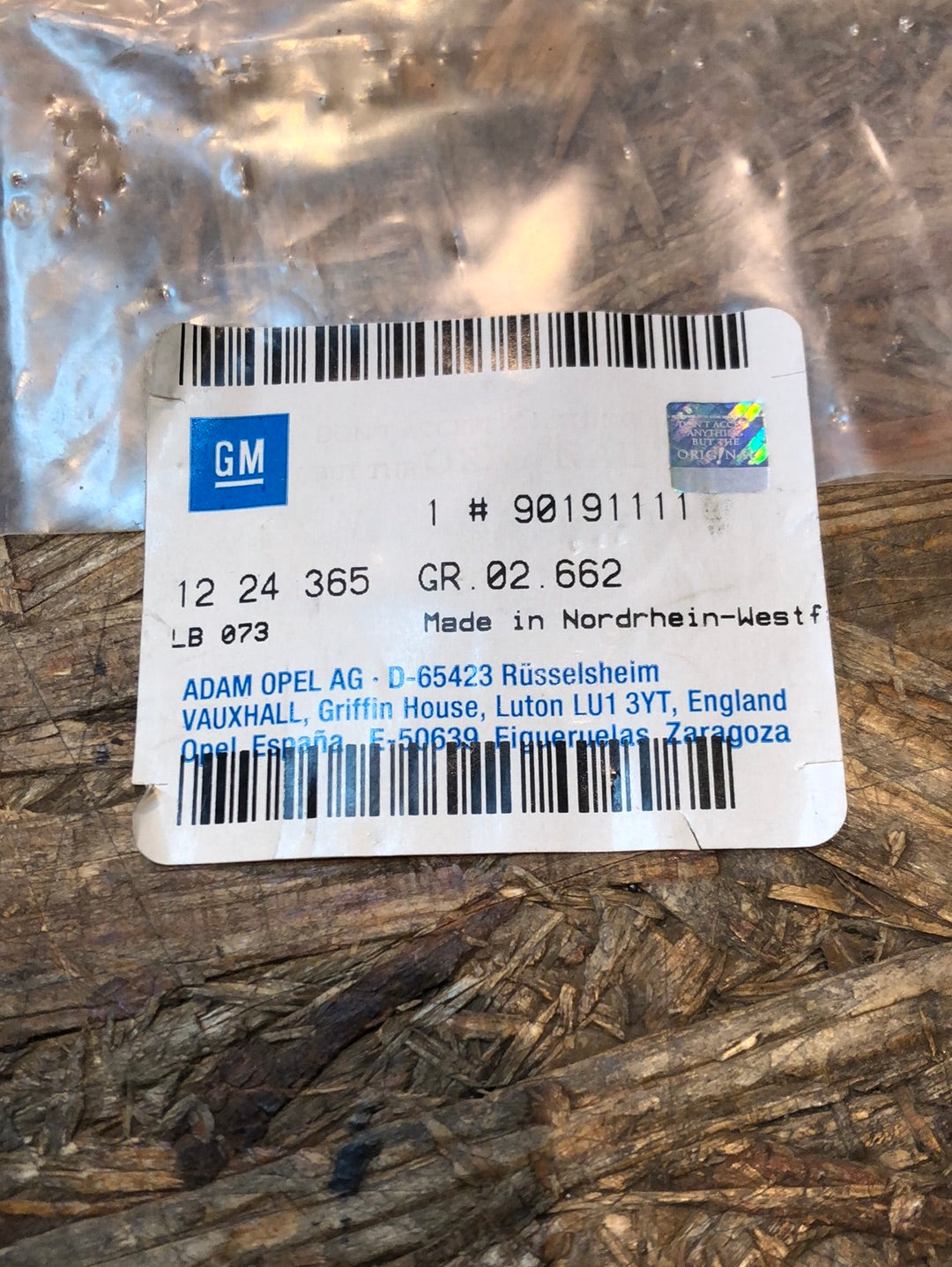 Original GM Opel Kadett 89/96 Innenlager Rücklicht Neu