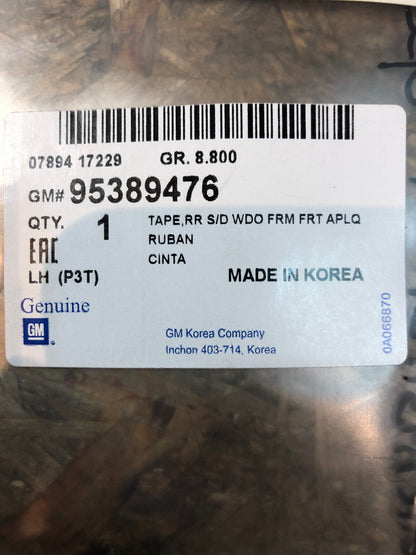 Original GM Opel Mokka Türendichtungsstreifen Hintertür Links Neu