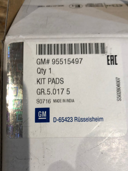 Original GM Opel Insignia A Bremsscheiben (2 Stk.) Bremsbeläge (4 Stk.) 16Zoll hinten Neu