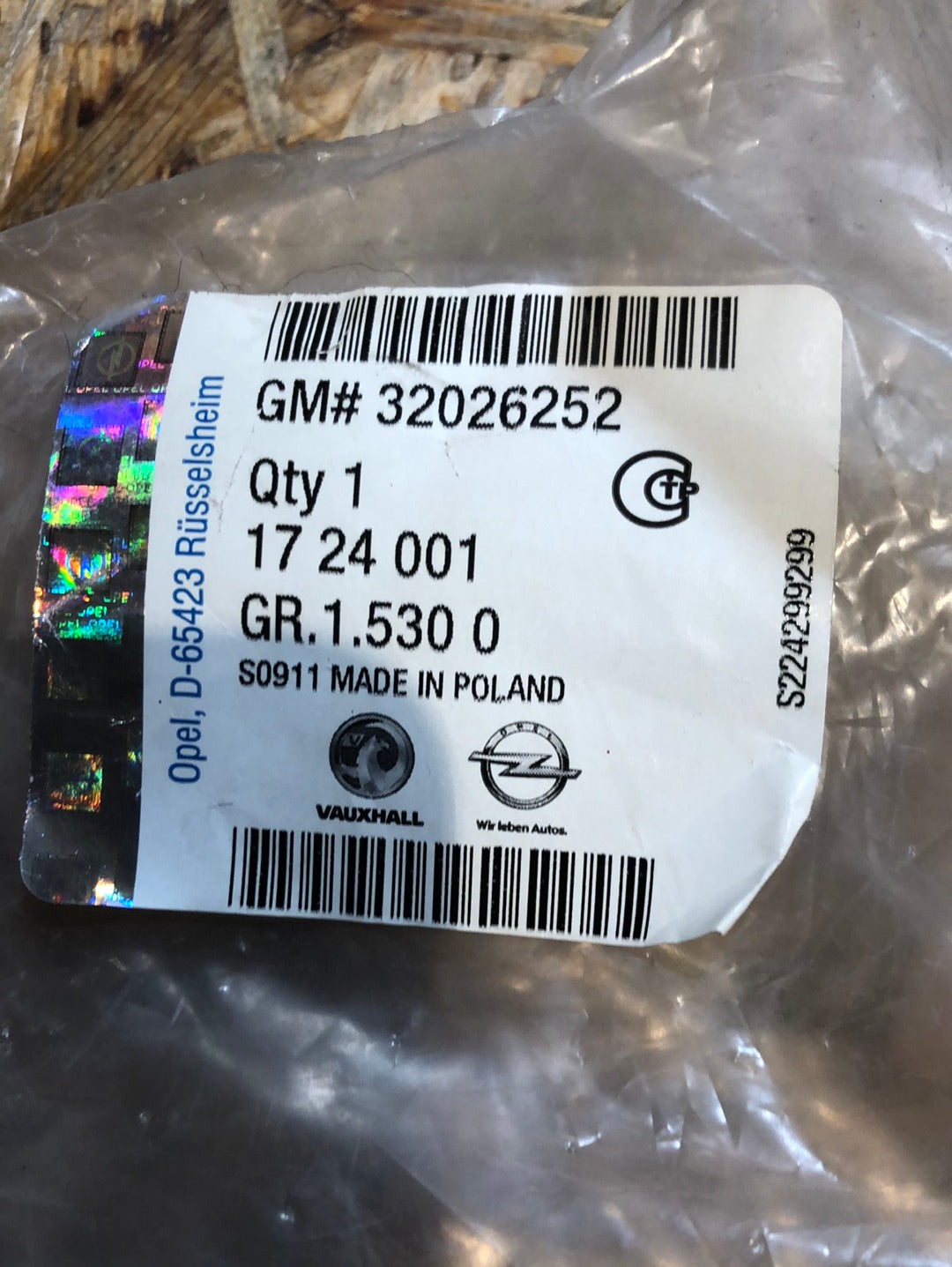 Original GM Opel Astra J Gummimattensatz (4-Tlg.) Neu