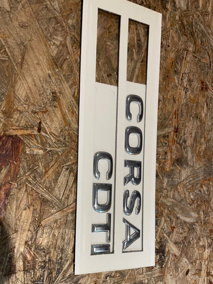 Original GM Opel Corsa C Schriftzug „ Corsa CDTI“ hinten Neu