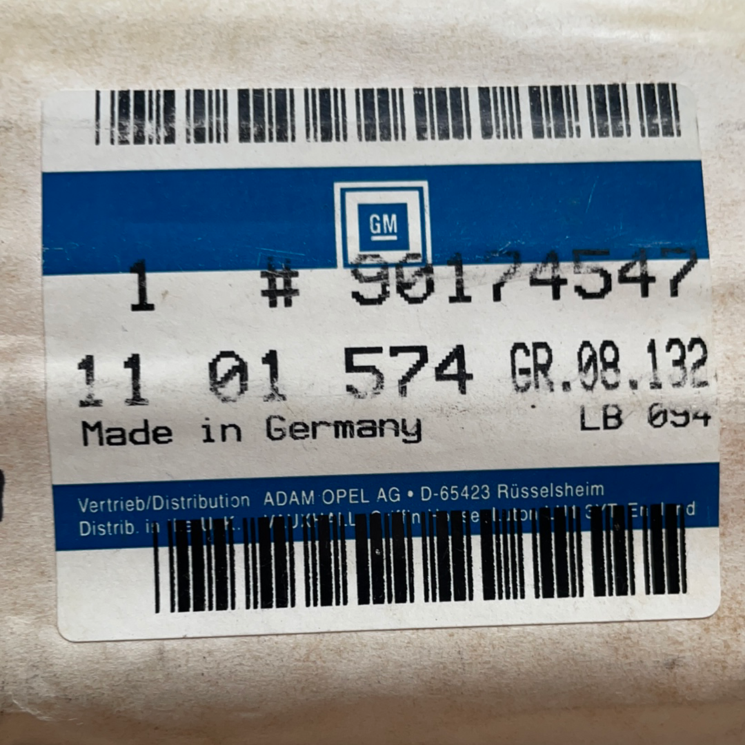 Original GM Opel Ascona C Zierleiste Kotflügel vorne links grau/Chrom Neu