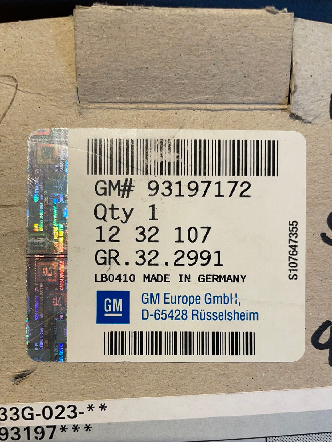 Original GM Opel Astra H Airbagsteuergerät Neu