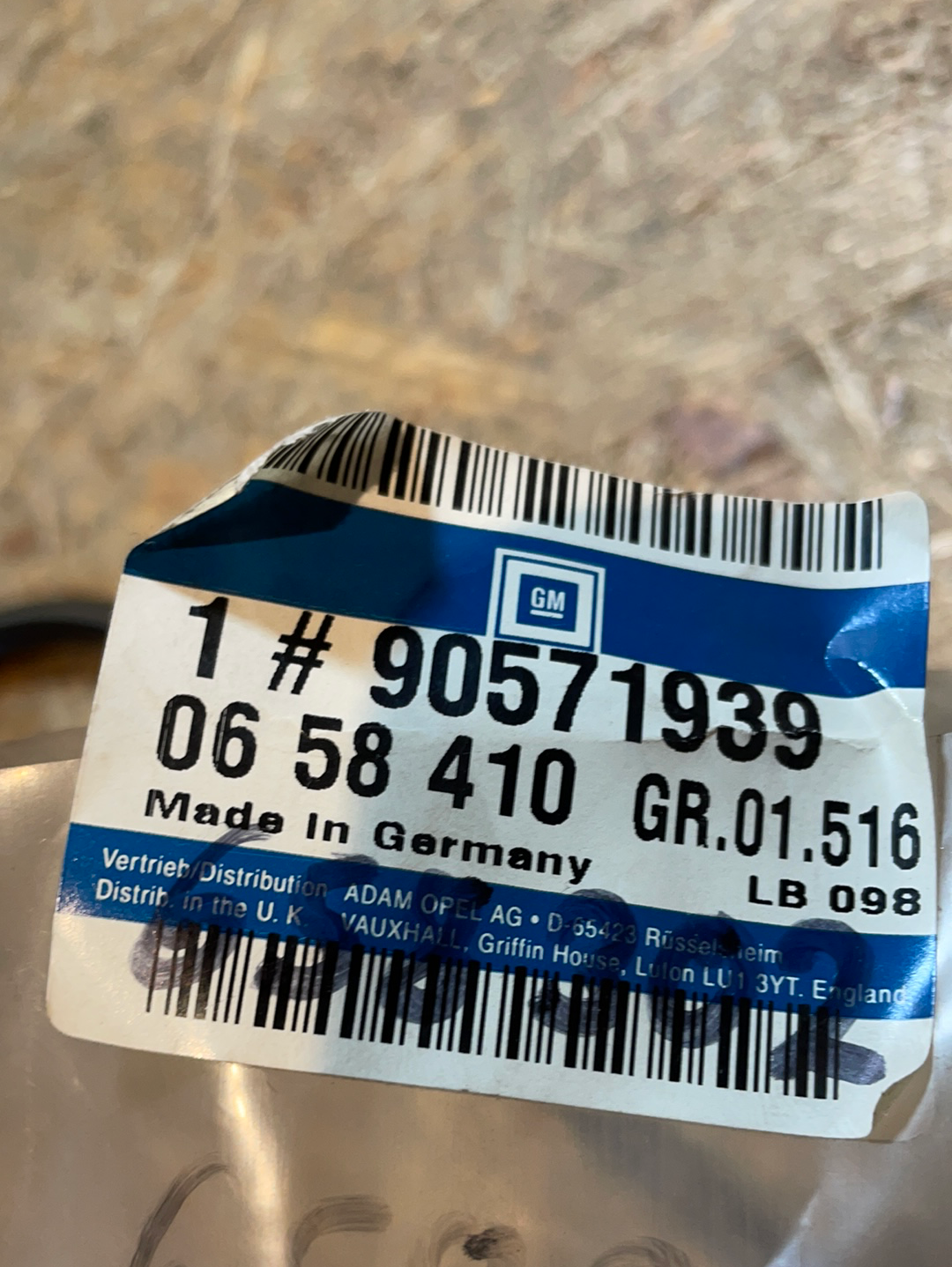 Original GM Opel Astra G Zafira A Führungsrohr Ölmeßstab Neu