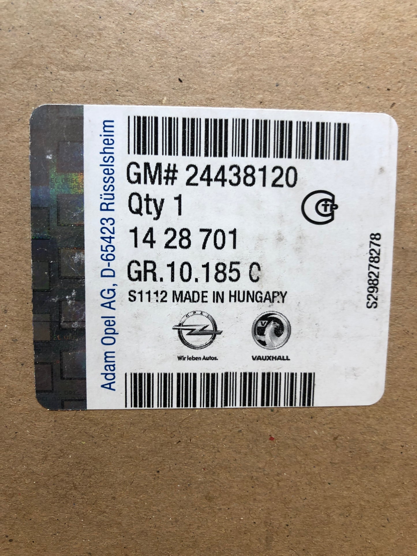 Original GM Opel Signum CC Z03 Spiegelglas beheizt Neu