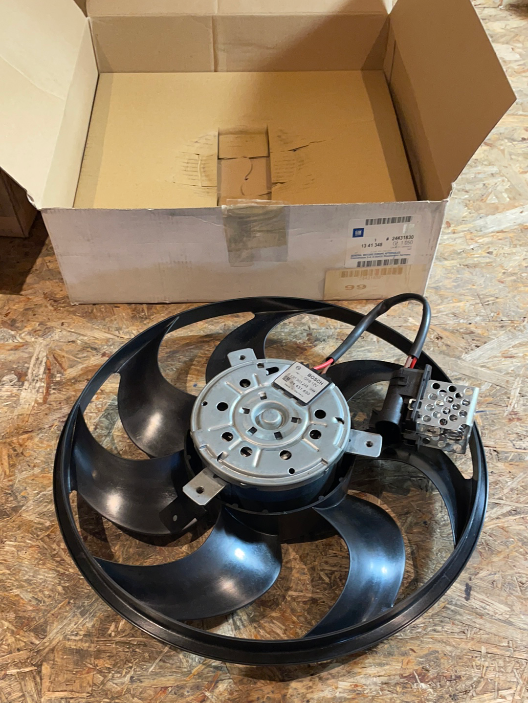 Original GM Opel Astra G Zafira A Kühler Lüfter Neu