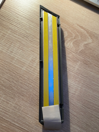 Original GM Opel Omega A 3000 Zierleiste Kotflügel links blaugrau Neu
