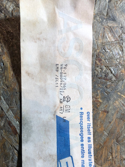 Original GM Opel Ascona J Schriftzug „Ascona J“ selbstklebend schwarz Neu