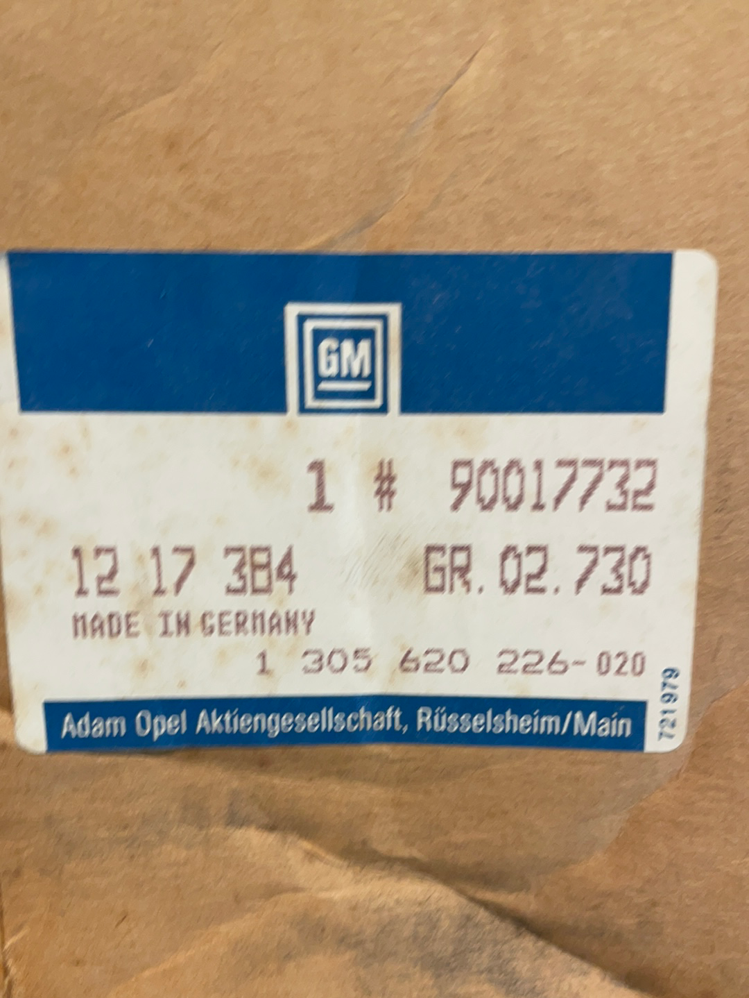 Original GM Opel Monza A Senator Scheinwerferglas vorne links Neu