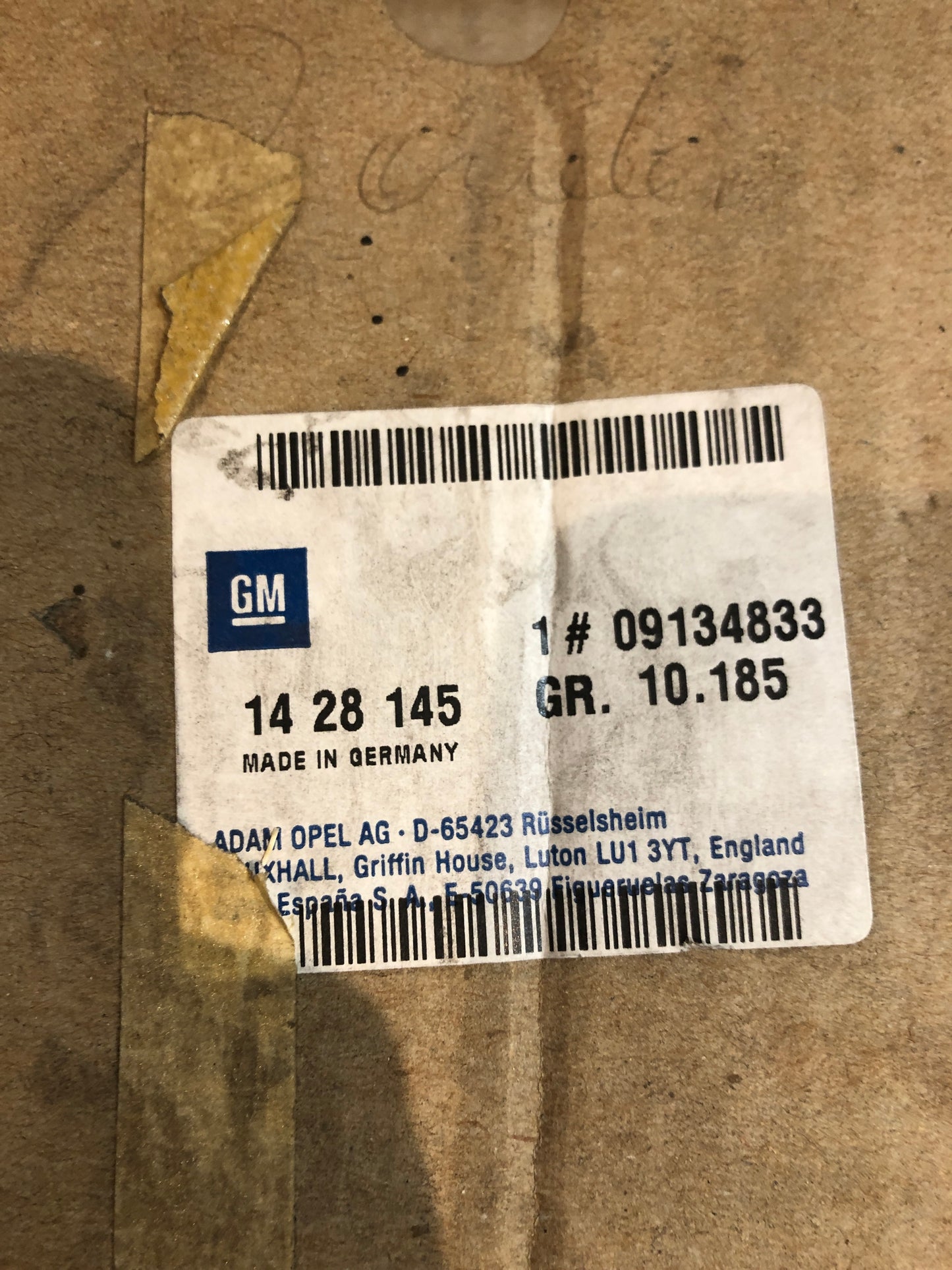 Original GM Opel Vectra B Spiegelglas links Neu