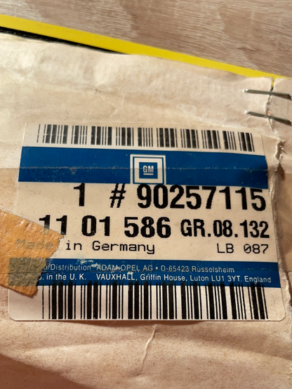 Original GM Opel Kadett E Zierleiste blaugrau/silber Kotflügel links Neu