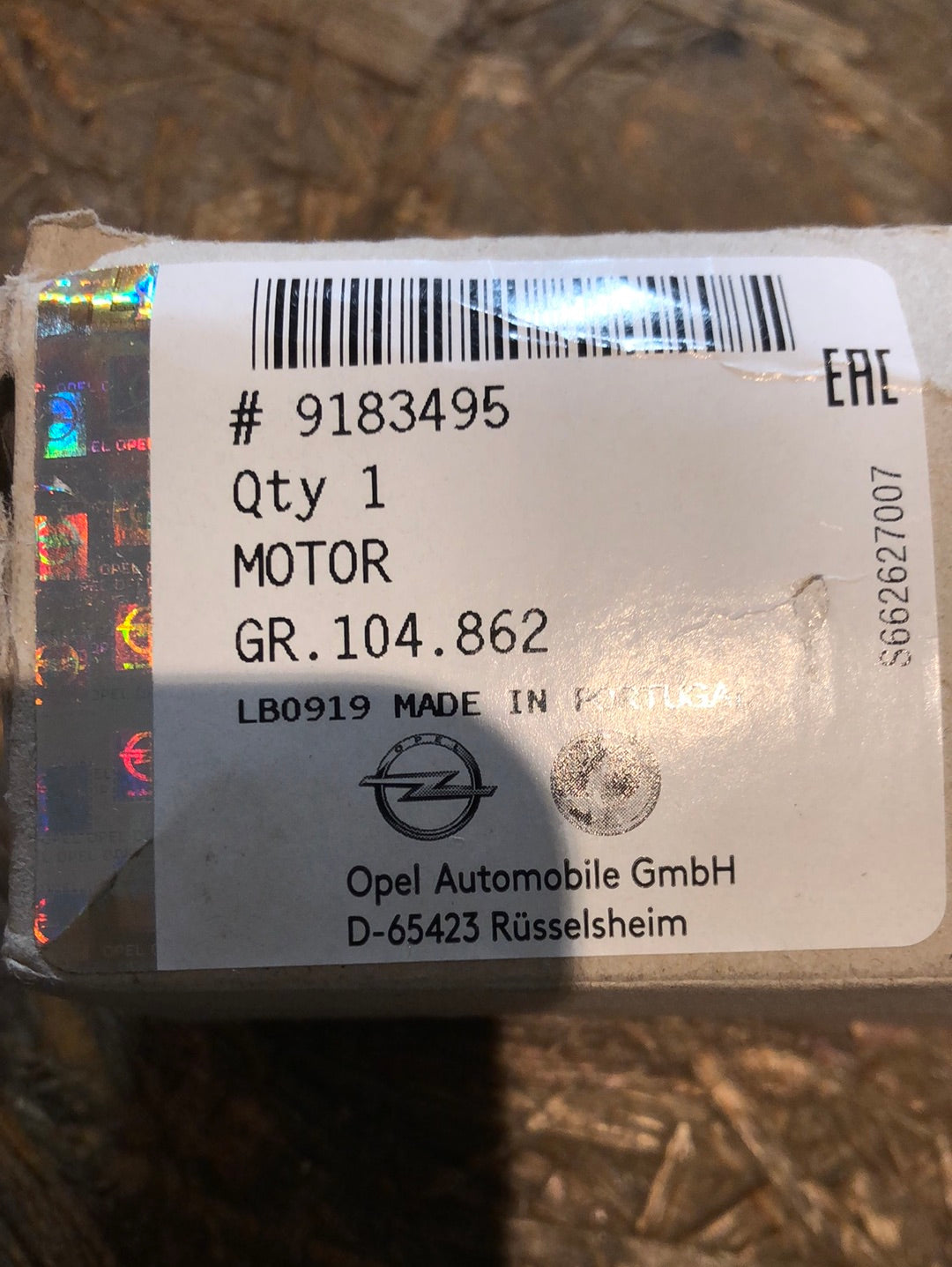 Original GM Opel Corsa C Motor Zentralverriegelung Heckklappe Neu