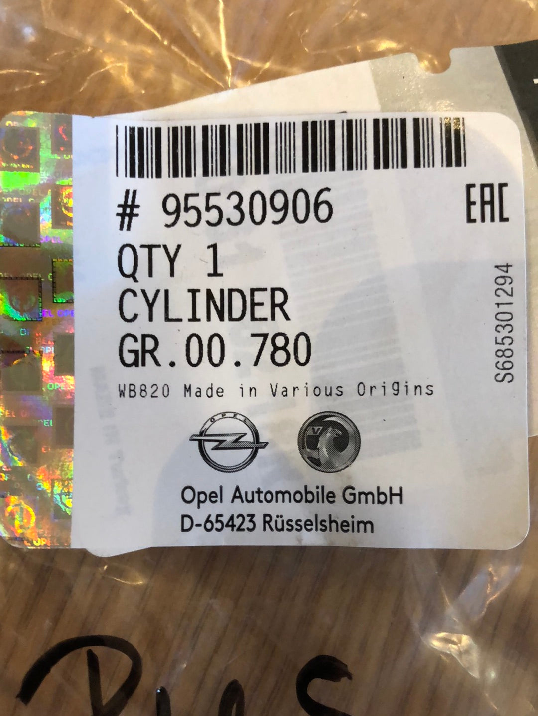 Original GM Opel Movano B Bus Geberzylinder Kupplung Neu