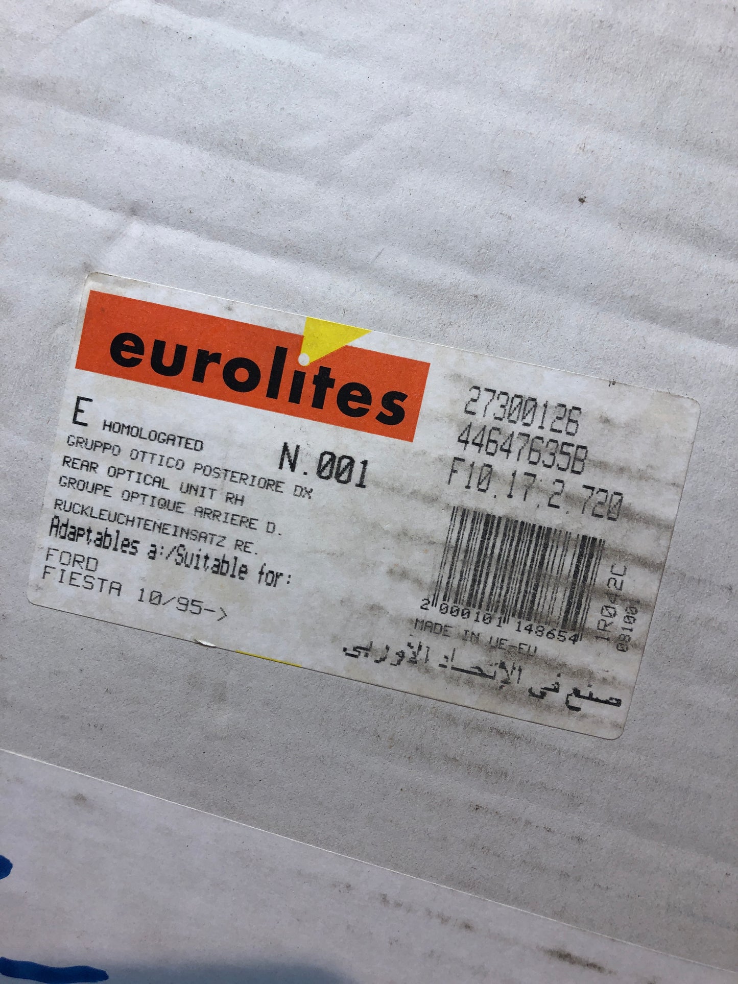 eurolites Ford Fiesta Heckleuchte Neu
